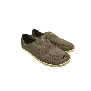 OluKai Nohea Mesh Men's 10 M Shoes Brown Slip-On Loafer 10188-13AP